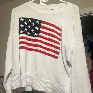American flag sweater L